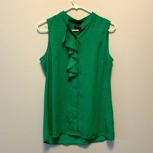 Banana Republic sheer green top